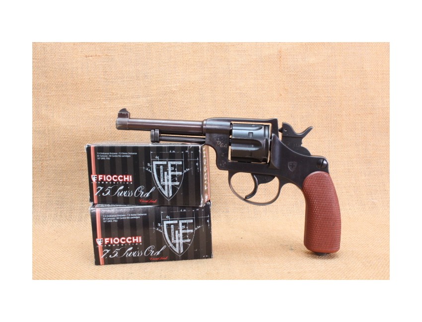 OFFRE SPECIALE  Revolver réglementaire Suisse modèle 1882/29 + 100 Cartouches Fiocchi